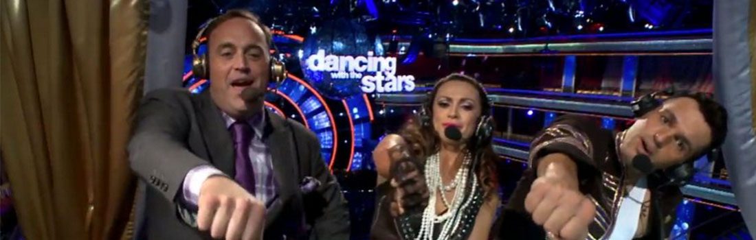 Matt on DWTS All Access with Karina Smirnoff & Tony Dovolani talking ninjas and dancing up a storm.