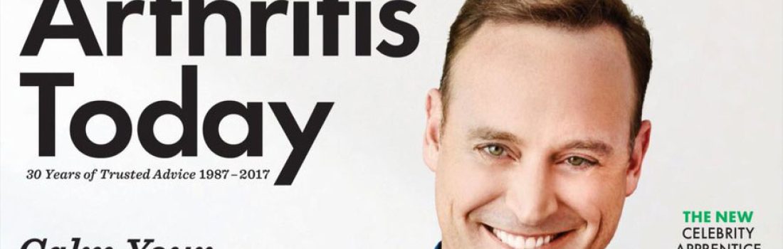 Matt is on the Cover of Arthritis Today!