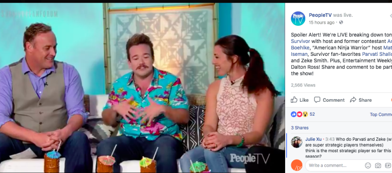 Matt talking Survivor on People’s Fan Forum